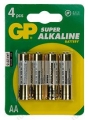 GP 15A-BC4 ALKALINE  ( LR6AA316 ), батарейка GP 15A, alkaline,  ( LR6,AA,316 ), 1 шт.