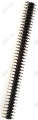 PLD2-80, вилка штыревая 2мм 2x40 прямая (113-DS80G)