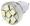 ECOSPOT MR8-6BN-12V WHITE, лампа на светодиодах 6шт smd 5050