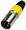 1-503 YE, разъем XLR 3 контакта штекер металл цанга на кабель желтый