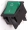 R595BGNBT2-G, переключатель клавишный 2хON-OFF с зеленой подсветкой 250В 16A (аналог B127A)